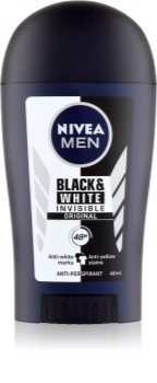 Nivea Men Invisible Black & White antiperspirant împotriva petelor albe și galbene 48 de ore