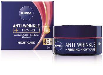 Nivea Anti-Wrinkle Firming spevňujúci nočný krém proti vráskam 45+