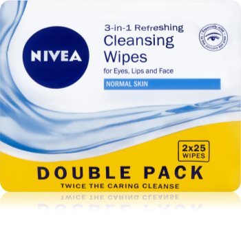 Nivea 3in1 Refreshing odličovací ubrousky pro normální pleť
