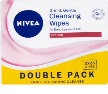 Nivea 3in1 Gentle jemné čisticí ubrousky 3 v 1
