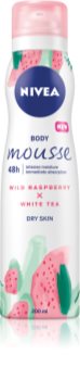 Nivea Wild Raspberry & White Tea pianka do ciała intensywnie nawilżający
