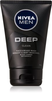 Nivea Men Deep gel para lavar para cara y barba