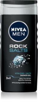 Nivea Men Rock Salt гель для душу для обличчя, тіла та волосся