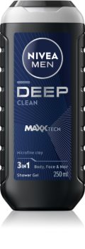 Nivea Men Deep gel za prhanje za obraz, telo in lase