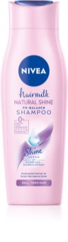 Nivea Hairmilk Natural Shine pečující šampon pro unavené vlasy bez lesku