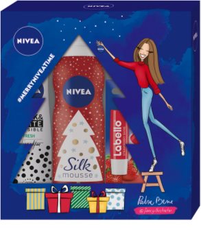 Nivea Silk Mousse Sweet Snowflakes kozmetická sada I.