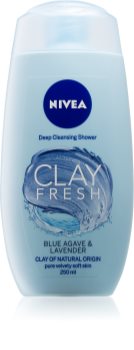 Nivea Clay Fresh Blue Agave & Lavender sprchový gél s ílom