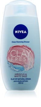 Nivea Clay Fresh Hibiscus & White Sage Shower Gel With Clay