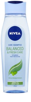 Nivea Balanced & Fresh Care champô de cuidado para cabelo normal a oleoso
