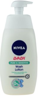 Nivea Baby Pure & Sensitive gel de limpeza para rosto, corpo e cabelo