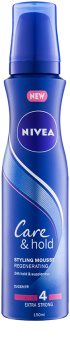 Nivea Care & Hold Extra Strong Hold Regenerating Volumising Mousse