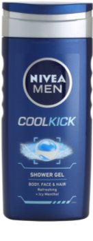 Nivea Men Cool Kick Douchegel voor Gezicht, Lichaam en Haar