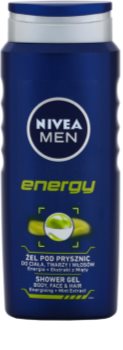 Nivea Men Energy gel za prhanje za obraz, telo in lase