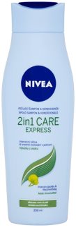 Nivea 2in1 Care Express Protect & Moisture Shampoo And Conditioner 2 In 1 for All Hair Types