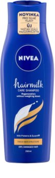 Nivea Hairmilk ošetrujúci šampón pre silné a nepoddajné vlasy