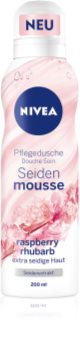 Nivea Silk Mousse Raspberry Rhubarb espuma de banho suave