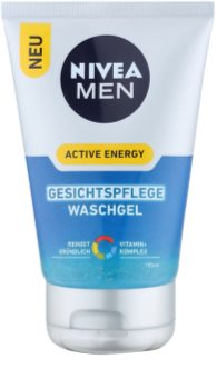 Nivea Men Active Energy освежаващ почистващ гел за лице