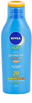 Nivea Sun Protect & Bronze intensywne mleczko do opalania SPF 20