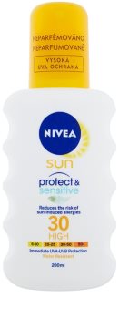 Nivea Sun Pure & Sensitive spray pentru bronzat SPF 30