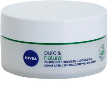 Nivea Visage Pure & Natural zklidňující denní krém pro suchou pleť