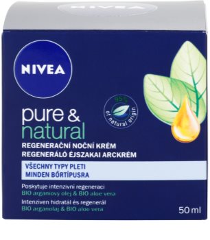 Nivea Visage Pure & Natural nočna regeneracijska krema za vse tipe kože