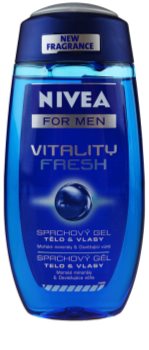 Nivea Men Vitality Fresh gel za prhanje za lase in telo