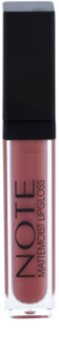 NOTE Cosmetics Mattemoist жирний блиск для губ з вітаміном Е