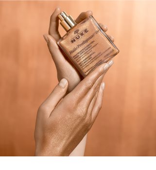 Nuxe Huile Prodigieuse OR óleo seco multifunções com brilhantes para rosto, corpo e cabelo