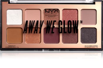 NYX Professional Makeup Away We Glow palette de fards à paupières