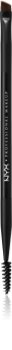 NYX Professional Makeup Pro Dual pincel para corrigir as sobrancelhas