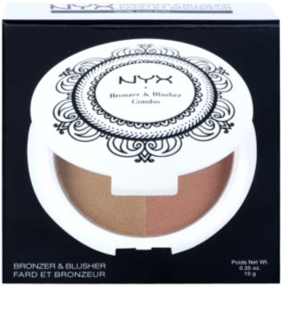 NYX Professional Makeup Bronzer & Blusher Combo bronzosító és arcpirosító 2 az 1-ben