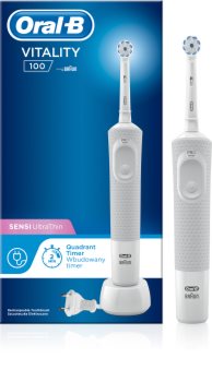 Oral B Vitality 100 Sensi UltraThin D100.413.1 White Electric Toothbrush