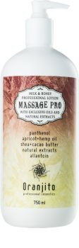Oranjito Massage Pro masážní mléko s mlékem a medem