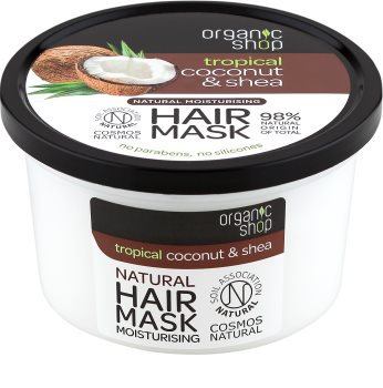 Organic Shop Natural Coconut & Shea intenzivna maska za lase z vlažilnim učinkom