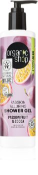 Organic Shop Organic Passion Fruit & Cocoa gel de duche alucinante