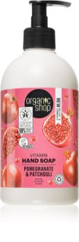 Organic Shop Organic Pomegranate & Patchouli Caring Hand Liquid Soap With Pump