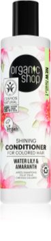 Organic Shop Organic Shea & Lily après-shampoing éclaircissant pour des cheveux éclatants et faciles à coiffer