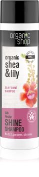 Organic Shop Organic Shea & Lily Moisturizing Shampoo for Shiny and Soft Hair