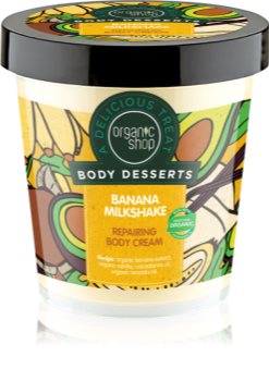 Organic Shop Body Desserts Banana Milkshake Regenerating Body Cream