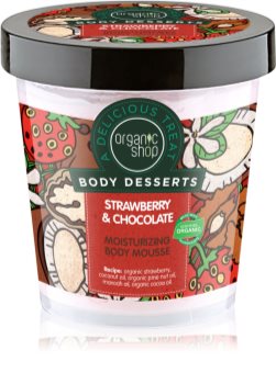 Organic Shop Body Desserts Strawberry & Chocolate telová pena s hydratačným účinkom