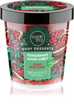 Organic Shop Body Desserts Pomegranate Refreshing Sugar Scrub for Body