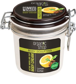 Organic Shop Body Sculpting Lemon Coffee Soft Body Cream With Remodelling Effectiveness