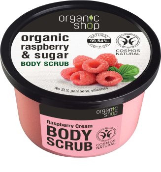 Organic Shop Body Scrub Ruspberry & Sugar peeling corporal suave