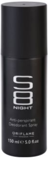 Oriflame S8 Night deospray pre mužov 150 ml