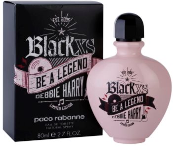 Paco Rabanne Black XS Be a Legend Debbie Harry eau de toilette para mulheres 80 ml edição limitada