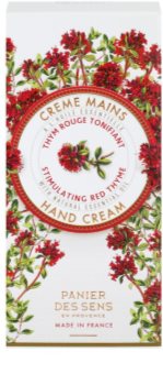 Panier des Sens Red Thyme crema energizante para manos