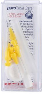 Paro Isola 3Star 5 Stück Ersatz-Interdentalbürsten mit drei Kanten + Halterung
