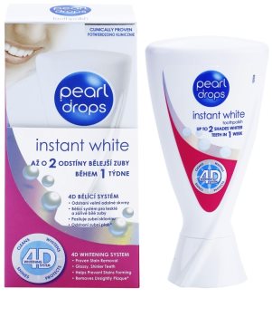 Pearl Drops Instant White bieliaca zubná pasta pre žiarivé biele zuby