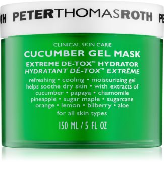 Peter Thomas Roth Cucumber De-Tox hydratační gelová maska na obličej a oční okolí