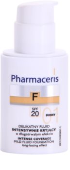 Pharmaceris F-Fluid Foundation intenzivni prekrivni tekoči puder z dolgoobstojnim učinkom SPF 20